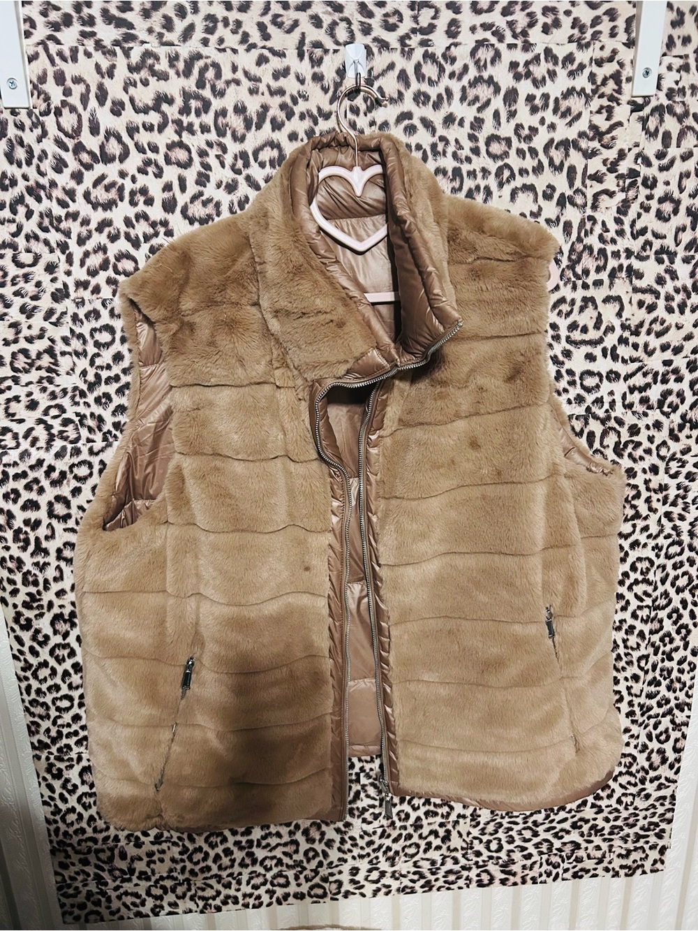 BCBGeneration Reversible Faux Fur Vest